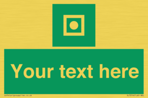 Custom sign safe condition Shipboard general alarm